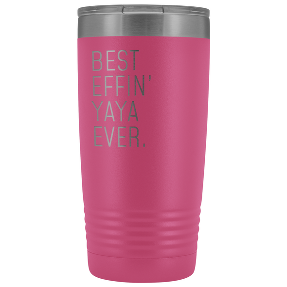 Yaya Gifts Best Effin Yaya Ever 20oz Insulated Tumbler $31.99 | Pink Tumblers